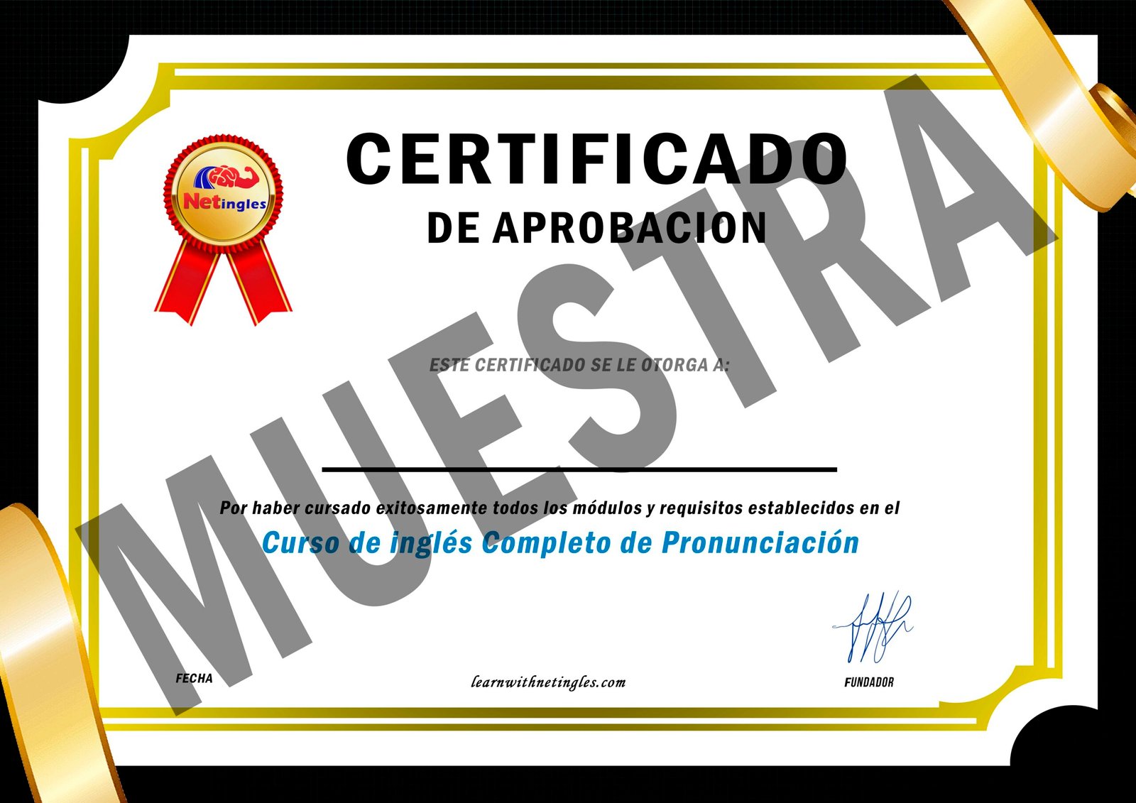 Certificado Netingles PRONUNCIACION